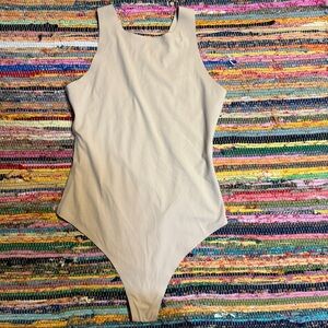 Aerie Smoothez Sculpting Bodysuit – Sand Smoothing Thong Shapewear Size Large